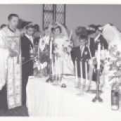 ceremony of the double wedding of Pandelis and his brother