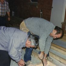 Construction of the bar at the church - pics given by Dimitri Stratis 3
